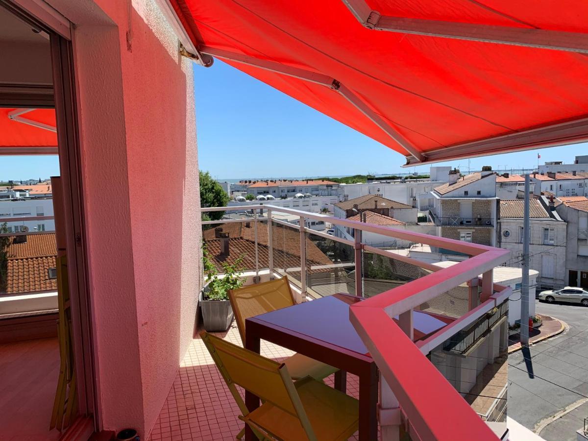 Appt 4 Pers, Centre-Ville Tout A Pieds, Plage 300M, Apercu Mer, Tres Calme Parking Prive, Possibilite Garage Et Location Velos Electriques Royan Exterior foto